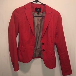 Red H&M blazer